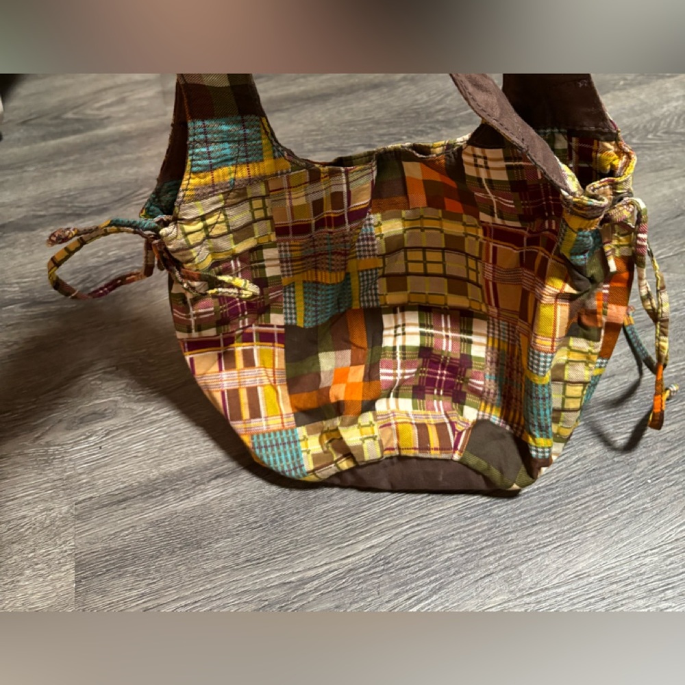 Brown Plaid Tote